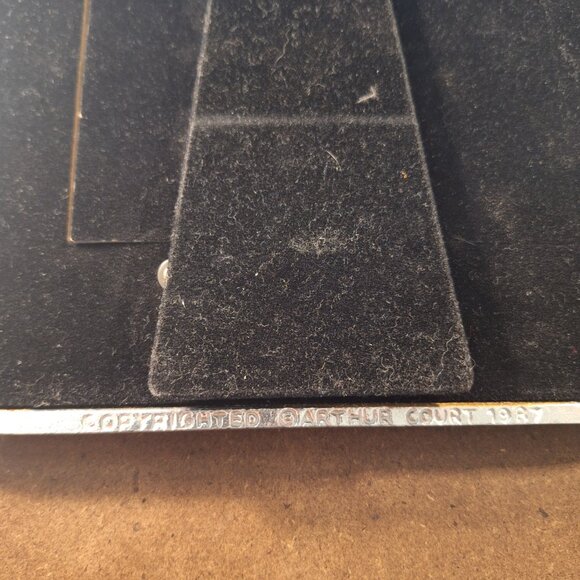 Arthur Court Vintage 1987 Hunt Motif 5x7 Pewter Picture Frame Rare - Picture 6 of 11